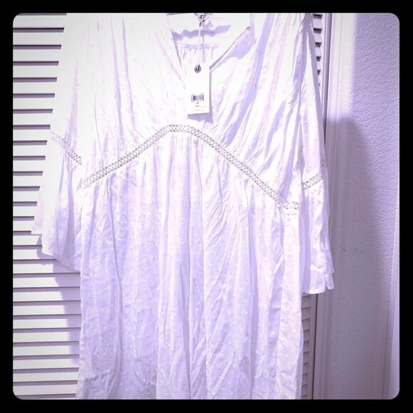 Sexy white boho dress - Picture 1 of 4